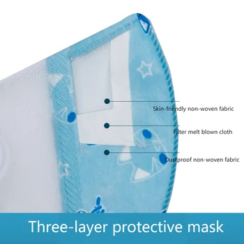 0-3 Let Otrok Masko 3D Enkratno uporabo Zaščitne Maske Dustproof Usta Skp za Zdravje Otrok Elastična Masko Mascarillas