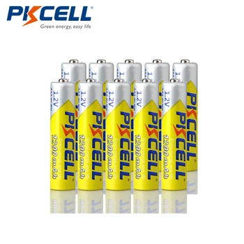 10PCS PKCELL 1,2 v NIMH AAA Baterije 3A 1200mah Polnilne Baterije aaa ni-mh baterije za ponovno polnjenje AAA