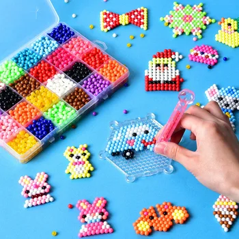 12000pcs 30 barv Ponovno Kroglice Puzzle Kristalno DIY Vodni curek Kroglice Set Žogo Igre 3D Ročno Magic Igrače Za Otroke
