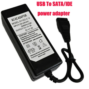12V/5V 2A USB na IDE/SATA Napajalni Adapter za Trdi Disk/HDD/CD-ROM-a AC DC Univerzalni