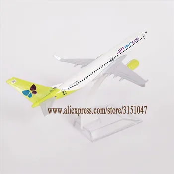 15 cm Zraka korejski JIN LETALSKI Prevozniki B737 Boeing 737-800 Airways Kovinske Zlitine Letalo Model Letalo Diecast Zrakoplova
