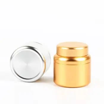 1PCS Majhnih Kovinskih Aluminija Zel Robo Jar Mini Prenosni Čaj Pločevinke Nepredušno Vonj Dokaz Posodo Škatla za Shranjevanje AAA0846