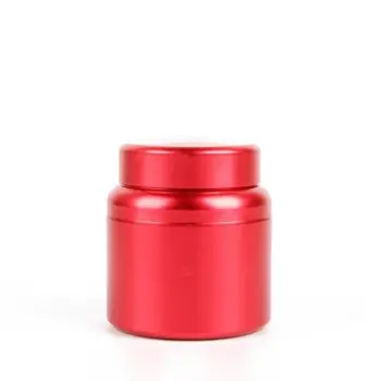 1PCS Majhnih Kovinskih Aluminija Zel Robo Jar Mini Prenosni Čaj Pločevinke Nepredušno Vonj Dokaz Posodo Škatla za Shranjevanje AAA0846