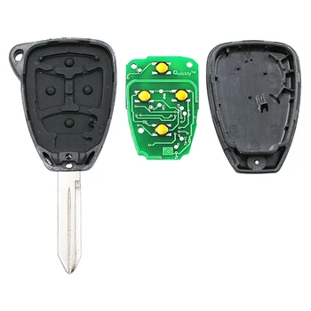 2+1 Gumb za Daljinsko Ključ za Chrysler za Jeep 315MHz z PCF7941 čip KOBOTO4A velike gumbe, 3 gumbi