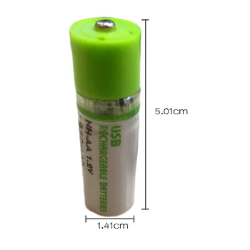 2Pcs centechia USB Polnilna Baterija najvišje Kakovosti Baterije AA Nimh AA 1,2 V 1450MAH Baterija za ponovno Polnjenje NI-MH USB AA 1450MAH