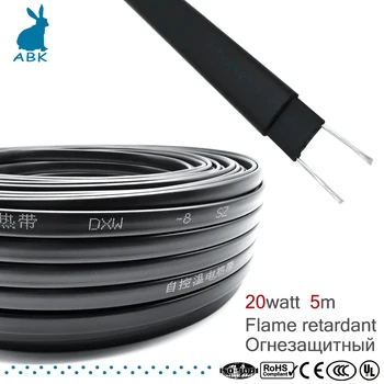 5meter 8 mm 220V tip plamen retardancy ogrevanje pasu Samo-omejevanje temperature vode cevi za zaščito strehe času za odstranjevanje grelni kabel