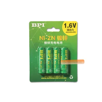 8Pcs BPI Bateria AA Baterije 1,6 V Nikelj-Cink 2500mWh Ni-Zn 2A aa Baterija za ponovno Polnjenje