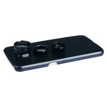 Apexel mobilni Telefon Objektiv Kamere Z ohišjem, 3 v 1 Ribje Oko Objektiv širokokotni Makro objektiv Za Samsung Galaxy S8 S7 S6 Rob Plus Telefon