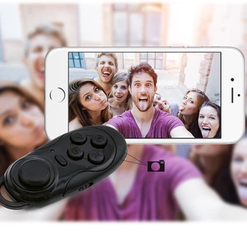 Brezžična tehnologija Bluetooth Remote Gamepad Krmilnika Miško Za Ipad, Samsung Za Iphone, Android/iOS Tablični Telefon, RAČUNALNIK, Fotoaparat Selfie Zaklopa