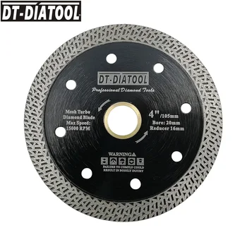 DT-DIATOOL 5pcs Dia 105mm/4 inch Vroče stisnjene sintranih Diamantno Rezilo Očesa Turbo Rezanje Disk Diamantne Žage Za Keramične Ploščice