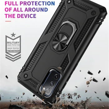 Dvojno Plast Zaščite Magnetno Ohišje za Samsung Galaxy S20 FE M31S A21S A31 A51 A71 A81 A91 M21 Opomba 20 Ultra Anti-slip Vrečko