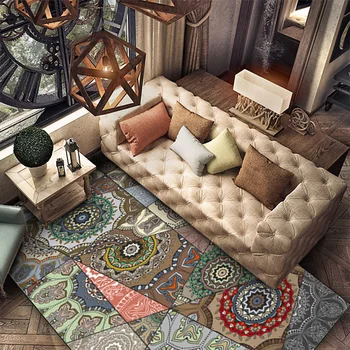 Etnične slog Bohemian geometrijske barvita preproga mozaik, spalnica, dnevna soba velikosti preprogo kuhinja postelji preprogo vrata mat salonu