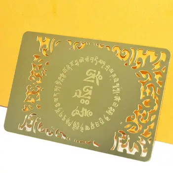 Feng Shui Bodhisattva za Zajec (Manjushri) Tiskani Zlato Kartico W4125
