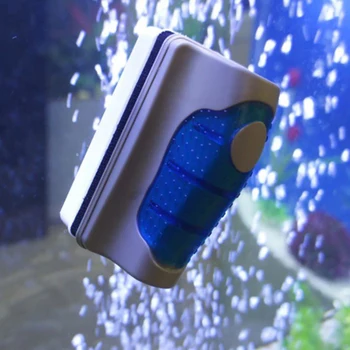 Magnetni Aquarium Fish Tank Stekla Alge Glass Cleaner Scruber Plavajoče Čisto Krtačo