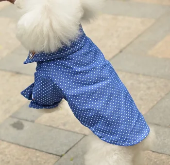 Majice Ljubljenčka Psa Oblačila Moda Pika Oblačila Za Pse Super Majhne Kostum Dihanje Srčkan Chihuahua Tiskanja Poletje Modro Fant Mascotas