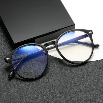 Moda Pregleden Okrogle Očala Plastičnih Ženske Spektakel Kratkovidnost Očala Nerd Moških Optičnih Očal Okvir Optičnega Jasno Objektiv