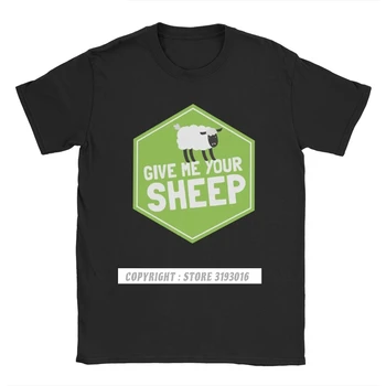 Moški Dajte Mi Svoje Ovce Naseljenci otoka Catan T Srajce Camisas Odbor Ovce Lesa Igra Bombaž Vrhovi Majica T-Shirt
