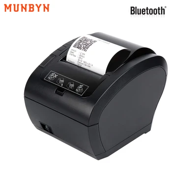MUNBYN Toplotne Prejemu 58mm Tiskalnik Samodejno rezalnik Kuhinja Super trgu LOGOTIP POS Tiskalnik USB, Ethernet, Bluetooth, WIFI tiskalnik