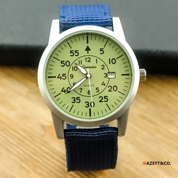 Nova moda človek gledanje visoko kakovost unisex svetlobne roke koledar quartz dresswatch luksuzne blagovne znamke ženska moški najlon trak watch