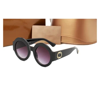 Nove Luksuzne Letnik Okrogla sončna Očala Ženske Retro blagovne Znamke Modno Oblikovanje Seksi Tricolor Okvir Krog sončna Očala Ženski Oculos UV400