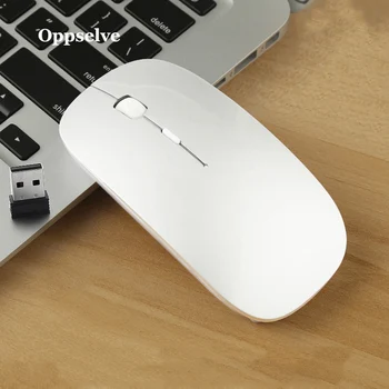 Oppselve USB Wireless Mouse Sprejemnik Optični Računalniško Miško 2,4 GHz za ponovno Polnjenje, ki je Ergonomsko Miši Za Laptop PC Zvočni Tiho Mause
