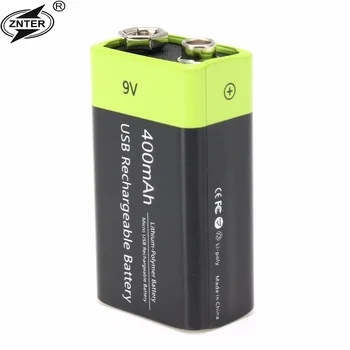 Original ZNTER Ultra-Učinkovita 9V 600mAh USB Polnilne Baterije Litij-Polimer Celic Za RC Fotoaparat Brnenje Pribor Dropship