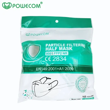 POWECOM 10/20PCS Maske FFP2 5 Plast Masko s filtrom za Večkratno uporabo 95% Filtracijo Usta Kritje Žarilna Zaščito Obraza masko CE
