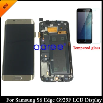 Preizkušen Super AMOLED Za Samsung S6 rob G925F Za Samsung S6 robu Zaslona LCD Zaslon na Dotik, Računalnike Skupščine