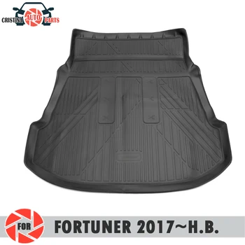 Prtljažnik mat Toyota Fortuner 2017~2019 trunk talne preproge ne zdrsne poliuretan umazanijo zaščito notranjosti debla avto styling