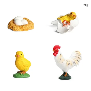 Rast Cikel Modela Simulacije Živali V otroških Vrtcih PVC Živali figuric-Igrač otroška Božična Darila