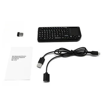 Rii Mini X1 Brezžično Tipkovnico, Miško za Sledilno Notebook Smart TV HTPC Android