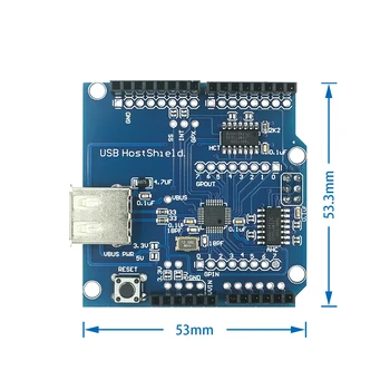 USB Host Ščit 2.0 za Arduino UNO MEGA ADK Združljiv za Android ADK DIY Elektronskih Modul Odbor