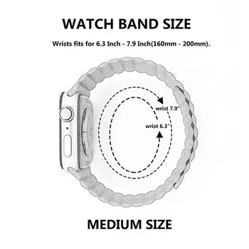 Usnje zanke traku za Apple watch band 44 mm 40 mm iwatch band 42mm 38 mm Magnetne watchband zapestnica Iwatch serije mp 6 5 4 3 2