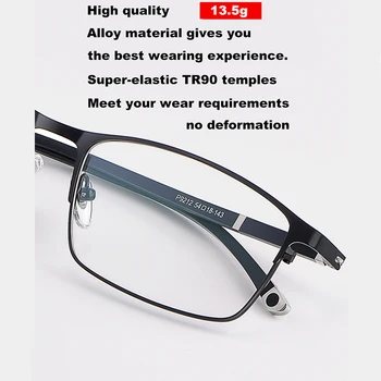 Visoka Kakovost Mens Eyeglass Okvir Optičnega Recept Očala Okvir Za Moške Ultralahkih Očala Spektakel armação de oculos