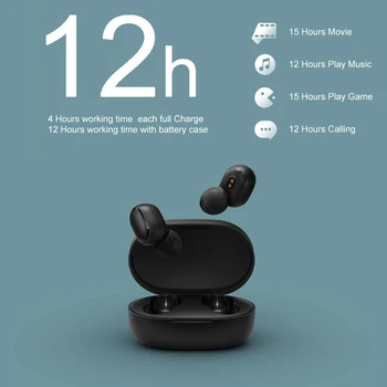 Xiaomi Redmi Earbuds2 TWS Brezžične slušalke Glasovni nadzor Bluetooth5.0 čepkov za zmanjšanje Hrupa gaming Slušalke Za Redmi Airdots2