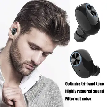 YO8 Super bas Igra 6 ur Bluetooth 5.0 Slušalke Mini Res TWS Brezžične Slušalke Z Dvojno Mic čepkov za pametni telefon šport