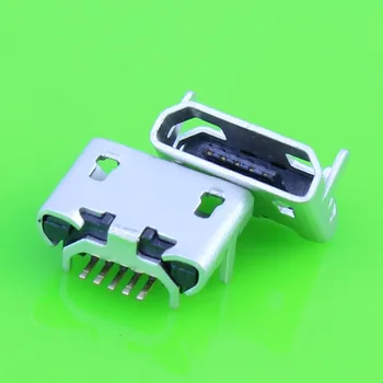 YuXi 200pcs/lor Micro USB 5pin Dolgo Pin Jack Ženski Vtičnice Priključek OX Rog Navaden Usta za Rep Polnjenje Mobilnega Telefona
