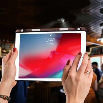 Za iPad 7. Generacije Primeru Svinčnik Imetnik Prozoren Silikonski Mehko TPU Cover Za iPad 10.2 Primeru 2019 A2197 A2198 A2200
