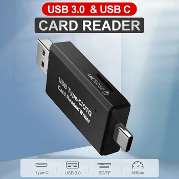 Za Micro SD TF USB Tip-C OTG Cardreader SD Card Reader USB 3.0 Micro USB OTG Tip C Card Reader Lector SD Memory Card Reader